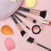 Rose Golden 14-Piece Makeup Brush Set with Blender Sponge and Cleaner - Cruelty-Free Synthetic Kabuki Brushes for Foundation, Powder, Blush, Eyeshadow - Premium Brochas De Maquillaje - Buy Online on GoSupps.com