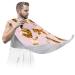 Tiger Beard Bib Apron Beard Bib Hair Catcher for Men Shaving and Trimming Non-Stick Waterproof Beard Cape Grooming Cloth with 2 Suction Cups Gifts for Men