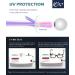 CGID CN12 Extra Narrow Frame Glasses | Slim Rectangle Nerd Glasses in Black Pink | Stylish Eyewear for All Ages - Buy Online on GoSupps.com