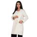 Veste Professional Fitted Colored Women Lab Coat - 5 Pockets 38 Long Laboratory Coat -Female Medical & Science Labcoats Beige Small