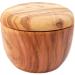 DOM Olive Wood Jar with Lid for Shaving Soap Premium Eco-Friendly Storage | International Shipping Available - Buy Online on GoSupps.com