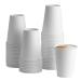 100 Pack - 12 oz. White Paper Hot Cups, Coffee Cups 100 Count (Pack of 1) 12 oz - White