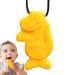 Buy Bexdug Yellow Sensory Chewing Chain - Creative Dinosaur-Shaped Silicone Fidget Toy for Kids | Portable Bite Chain for Sensory Relief - Buy Online on GoSupps.com