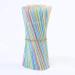 200pcs Disposable Plastic Colorful Striped Beverage Straws Individually Packaged Straws Maternal Confinement Party Drink Straws - Buy Online on GoSupps.com