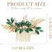 Zoestar Leaf Bridal Wedding Hair Comb Gold Rhinestone Headpiece Bridal Crystal Hair Accessories for Women and Girls - Buy Online on GoSupps.com