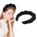 Dalin Spa Headband for Women, Makeup Headband for Sponge & Terry Towel Cloth Fabric Hair Band and Versed Headband for Washing Face, Makeup Removal, Shower, Skincare(Black-1 Pc)