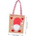 jojofuny Christmas Bag Bags Hand Bags Burlap Tote Bags Party Supply Vintage Container Shopping 1 count (Pack of 1) Picture 3 - Buy Online on GoSupps.com