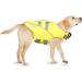 Zooland Dog Life Jacket | Buoyant Adjustable & Durable | Reflective Lifesaver for Small Medium & Large Dogs - XL Yellow - Buy Online on GoSupps.com
