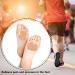 20 Felt Foot Pads for Dancer Callus Relief | Self-Adhesive Forefoot Cushions for Pain Relief | Comfortable Pads for Men & Women (Beige - Buy Online on GoSupps.com
