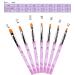 7-Piece Nail Brush Set | Acrylic & Gel Nail Art Brushes & Dotting Tools | Professional Nail Painting Kit - Buy Online on GoSupps.com