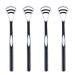 Jiakalamo 4 Pack Portable Tongue Cleaner for Adults Tongue Cleaner for Fresh Breath for Oral Health (Black)