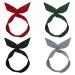 4 Pieces Headband with Bow Vintage Women's Headband Women's Headband Bow Hair Band Wire Retro Headband Hair Band with Wire Plain Hair Band Rockabilly Women's Wire Bendable Headband