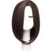 Bestung Short Bob Brown Wig for Women - 12 Inch Neck Length Full Wig in Natural Honey Red Color with Wig Cap - Buy Online on GoSupps.com