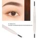 Eyebrow Pencil Waterproof Sweatproof Long Lasting Brow Pencil Cosmetics with Vitamin E Easy to Apply 12 Hours Lasting Soft Spiral Brush (#04) - Buy Online on GoSupps.com