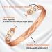 Vicmag Copper Magnetic Bracelet for Women Men | 6X Ultra Strength Magnets | Adjustable Size | 99.99% Solid Pure Copper | Rose Gold Branch Design | Gift Box Included - Buy Online on GoSupps.com