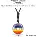 7 Chakra Gemstone Necklace | Healing Donut Pendant | Reiki Energy Therapy Charm for Men & Women - Buy Online on GoSupps.com