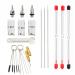 Uouteo 0.2mm  0.3mm  0.5mm Airbrush Nozzles and Needles Replacement Parts with 11 in 1 Airbrush Cleaning Repair Tool for Airbrush Gun 0.2mm  0.3mm 0.5mm/Cleaning Kit