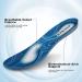 Plantar Fasciitis Relief Insoles for Men 10-10.5/Women 12-12.5 - Arch Supports for Flat Feet, High Arch & Foot Pain - Gel Inserts - Navy Red - Buy Online on GoSupps.com