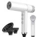 Slopehill hair dryer with unique brushless engine |Intelligent error diagnosis |Innovative microfilter |Oxy Active Technology |LED display |268g super light 2000W (white)