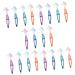 minkissy Toothbrush for Dentures Sensitive PP Material Chemicals 20pcs