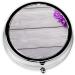 Orchid Printed Mini Round Pill Box | 3 Compartment Portable Pill Organizer | Travel Medicine Case for Home & Office - Buy Online on GoSupps.com