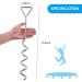High Wind Galvanized Steel Trampoline Anchors Kit - 4Pcs, 15.8inch Ground Anchors for 15ft, 14ft, 12ft, 10ft Trampoline - Heavy Duty Accessories - Buy Online on GoSupps.com