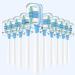 10 Pack Compatible with Laifen Wave Electric Toothbrush Replacement Heads for Laifen Toothbrush Heads (Super Clean)