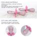 Vicloon Baby Fork and Spoon Set - Pink Flowers | Infant Self Feeding Utensils | Toddler Cutlery Set for Kids - Spoons and Forks for Easy Self Feeding - Buy Online on GoSupps.com