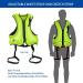 OMOUBOI Inflatable Snorkel Vest | Adult Swimming Jacket for Water Sports | Green | 90-220lbs - Buy Online on GoSupps.com
