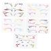 IWOWHERO 5 Sheets of eyeliner stickers temporary eyeliner stickers butterfly eyeshadow stickers eyeliner stickers makeup stickers eye tattoos stickers eyeliner tattoos eye stickers