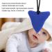 Cute Baby Teether Toy - Silicone Teething Necklace (Blue) for Babies | Chew & Bite Safe Teething Solution - Buy Online on GoSupps.com