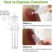 Haakaa Colostrum Collector - Silicone BPA-Free with Storage Case & Reusable Cotton Cloth | 6 Pieces (2.8g/4ml) - International Shipping Available - Buy Online on GoSupps.com