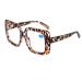 OCCI CHIARI Oversized Blue Light Blocking Reading Glasses for Men Women Computer Screen Readers D-brown 1.75 x
