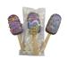 Ice Cream Hot Chocolate Stirrers Spoons Sticks set with Marshmallow Handmade Individually wrapped (3)