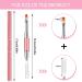 Fingertoys Dual-Ended Polygel Brush - 2-in-1 Nail Design Tool for Acrylic & UV Gel Extensions (Violet & Pink) - Buy Online on GoSupps.com