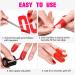 Plabbdpl Nail Polish Template - 50 Pcs Stencils Reusable Nail Edge Skin Barrier Kit & Art Protection Tools - Buy Online on GoSupps.com