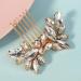 DEARMAMY Hair Comb Flower Rhinestone Hair Decoration Bride Hair Side Comb Hair Accessory - Buy Online on GoSupps.com