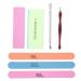 Demeras Buffers Nail Scrub Brush 19x11x3 Manicure Set Nail Polisher Nail Files Buffer Kit Dead Skin Pusher Cuticle Removal Nail Caretool