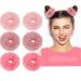 3Pairs Fuzzy Scrunchies Pom Pom Hair Tie Hair Bands Hair Rope Elastic Hair Ties Hair Bobbles Ponytail Holders Hair Accessories Hair Bobbles(Mixed Colors)