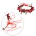 Christmas Headband Flower Crown with Red Berry & Pine Cone - Woodland Wedding Halo - Buy Online on GoSupps.com
