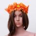 Beaupretty Orange Wedding Headband | Elastic Sunflower Wreath Headpiece for Parties & Holidays - Buy Online on GoSupps.com