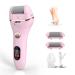 Electric Foot File Callus Remover, IPX7 Waterproof Portable Electronic Foot Scrubber Pedicure Tools for Removing Dead Hard Cracked Dry Skin and Powerful Pedi Spa(Pink)