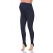 FUTURO FASHION Women's Maternity Fleece Lined Leggings Stirrup Comfortable Pregnancy Winter Cotton Leggings Over Bump Belly Support Stretchy Adjustable High Waisted Pants 8-22 UK 10 Navy