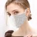 YBSHIN Lace Wedding Face Mask - Floral Print Adjustable Masquerade Mask for Women - B-Beige - International Shipping Available - Buy Online on GoSupps.com