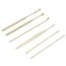 Ear Spoon Earwax Removal er Set Ear Pick Spoon U Shape Ear Spoon Spiral Ear Wax er Tools Set Portable for Ear Canal Dirt(Lemon Yellow)