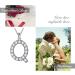 Cute Cat Necklace with Sparkling Zirconia Crystal Birthstone Pendant Necklace for Girls Womens White Gold Over 925 Sterling Silver Animal Necklace Birthstone Jewelry Sweet Present Girlfriend Sisters Platinum White Gold Silver - Buy Online on GoSupps.com