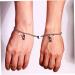Zerodeko 2 Pairs Astronaut Bracelet Couple Wrist Bracelet Women Adjustable Bracelet Lover Gifts Finger Ring Bracelet Matching Bracelet for Couples Jewelry Stainless Steel Miss As Shown 20x1CM - Buy Online on GoSupps.com