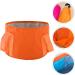 Lurrose Collapsible Foot Bath - Portable Fabric Wash Bucket for Camping Travel and Spa - Foldable PEVA Foot Tub - Buy Online on GoSupps.com