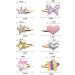 Shop 16-Pack Glittering Hair Clips for Girls | Star Heart & Butterfly Designs | Snappy Clamping Accessories - Buy Online on GoSupps.com