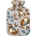 Naanle Peonies & Poppy Flowers Hot Water Bottle - 1L Transparent Heat & Cold Therapy for Pain Relief Bed Hand & Feet Warmer - Buy Online on GoSupps.com